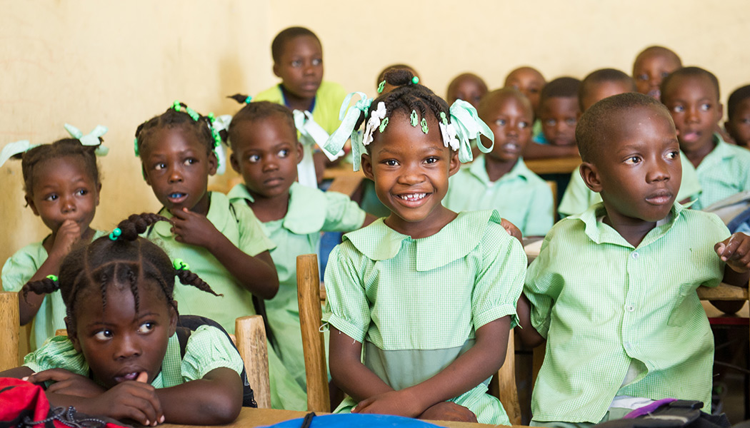 Enfants scolarisés en Haïti