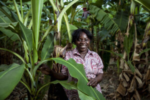 FINCA Haiti client in her farm