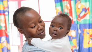 Monica with her baby Gianna