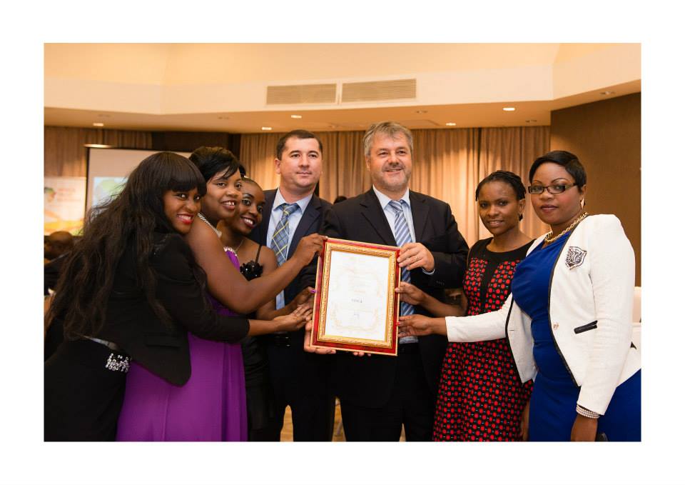 The CEO Thomas Lendzian, COO Abduqodir Sattorov and Staff receives 3rd Prize Award